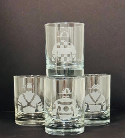 LVH Jockey Silks Double Old Fashioned, Set of Four 4\ Height x 3\ Width
14 Ounces, Each
Rim style:  Beaded

Imprint area:  2.75\H x 3\W

Care:  Dishwasher safe.






